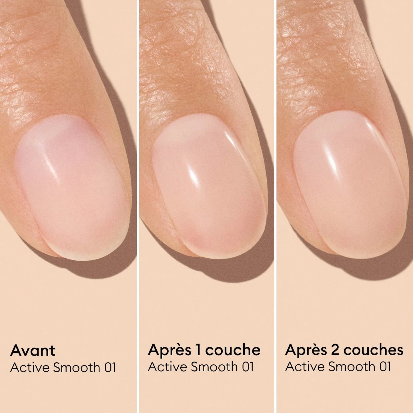Active Smooth 01, 02 & 03 – Vernis Soin Lissant CC Polish Manucurist Boutique Manucurist