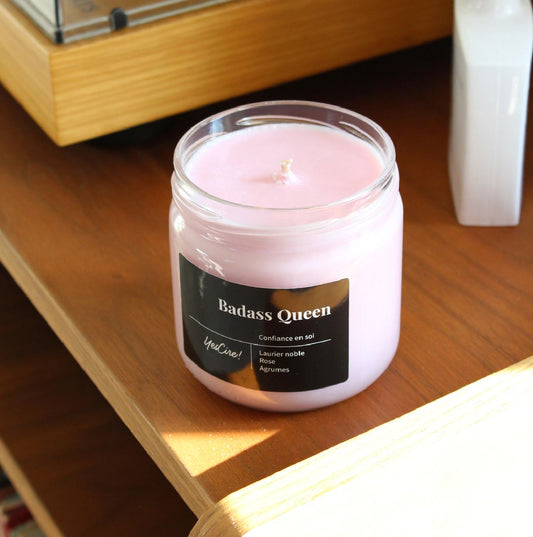 "Badass Queen" Bougie Aromathérapie Yes Cire ! Boutique Yes Cire