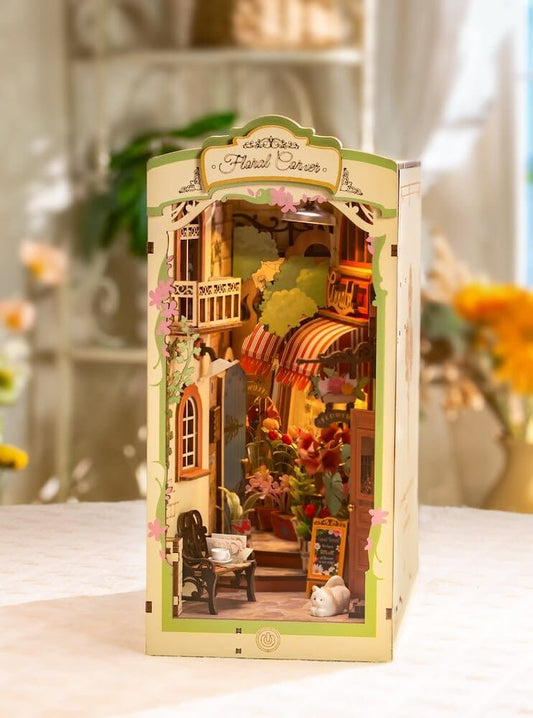 Book Nook - Maquette serre - livres, Floral Corner TGB09 - Missa Arles