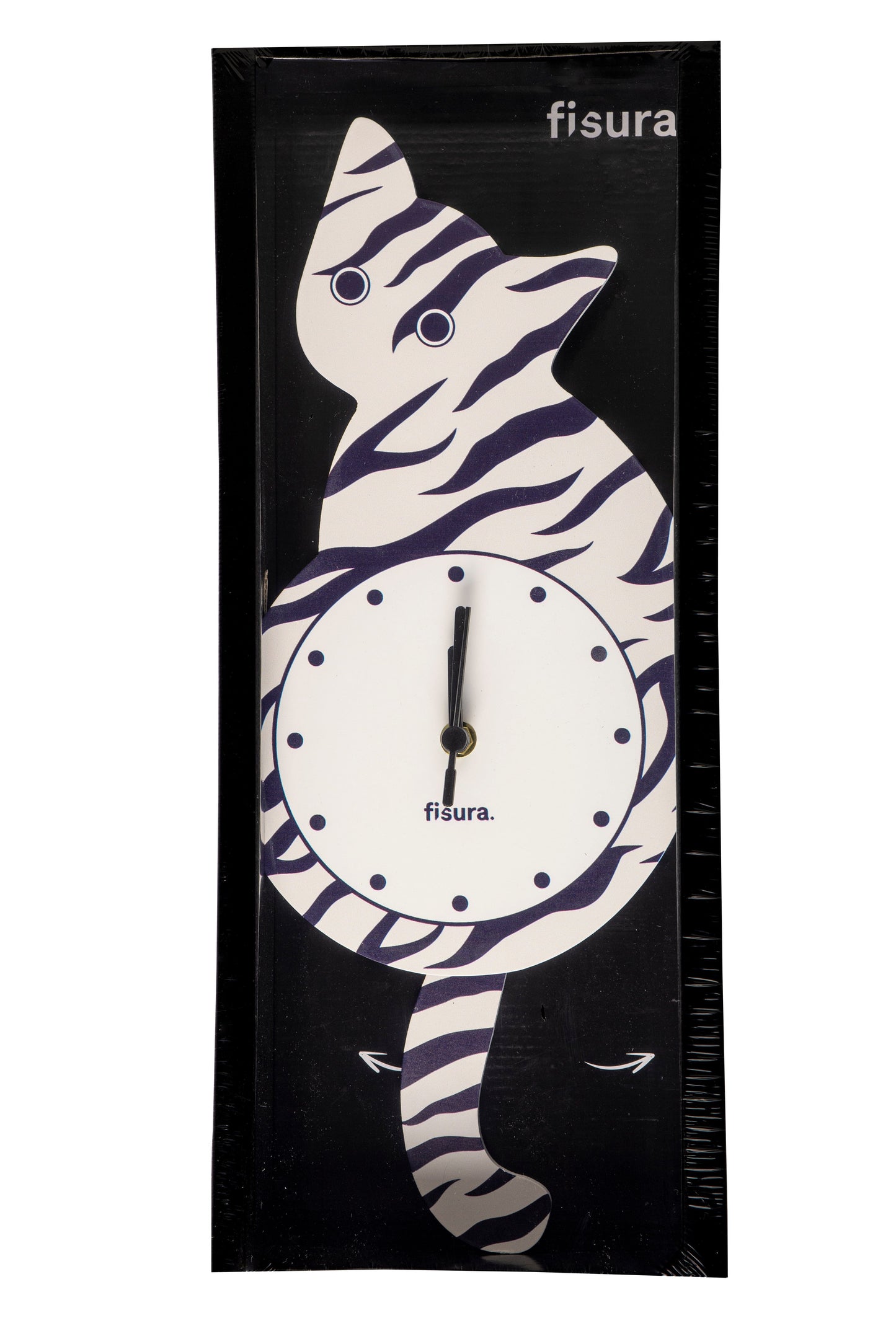 Cat wall clock - Horloge murale Chat Boutique Fisura