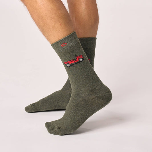 Chaussettes en coton peigné à motifs - Mehari Boutique Billybelt