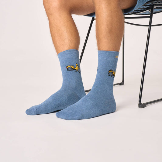 Chaussettes en coton peigné à motifs - Scooter Boutique Billybelt