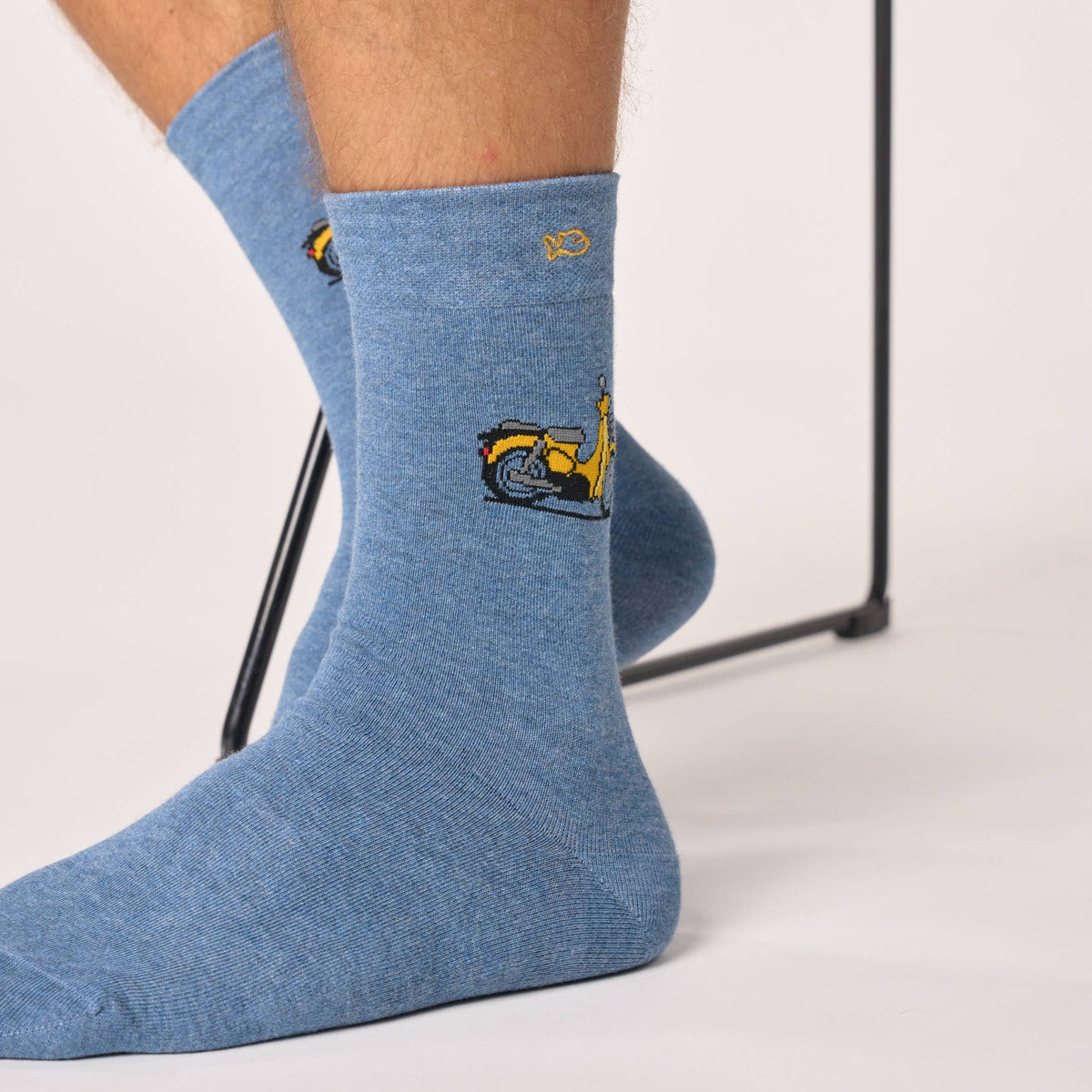 Chaussettes en coton peigné à motifs - Scooter Boutique Billybelt