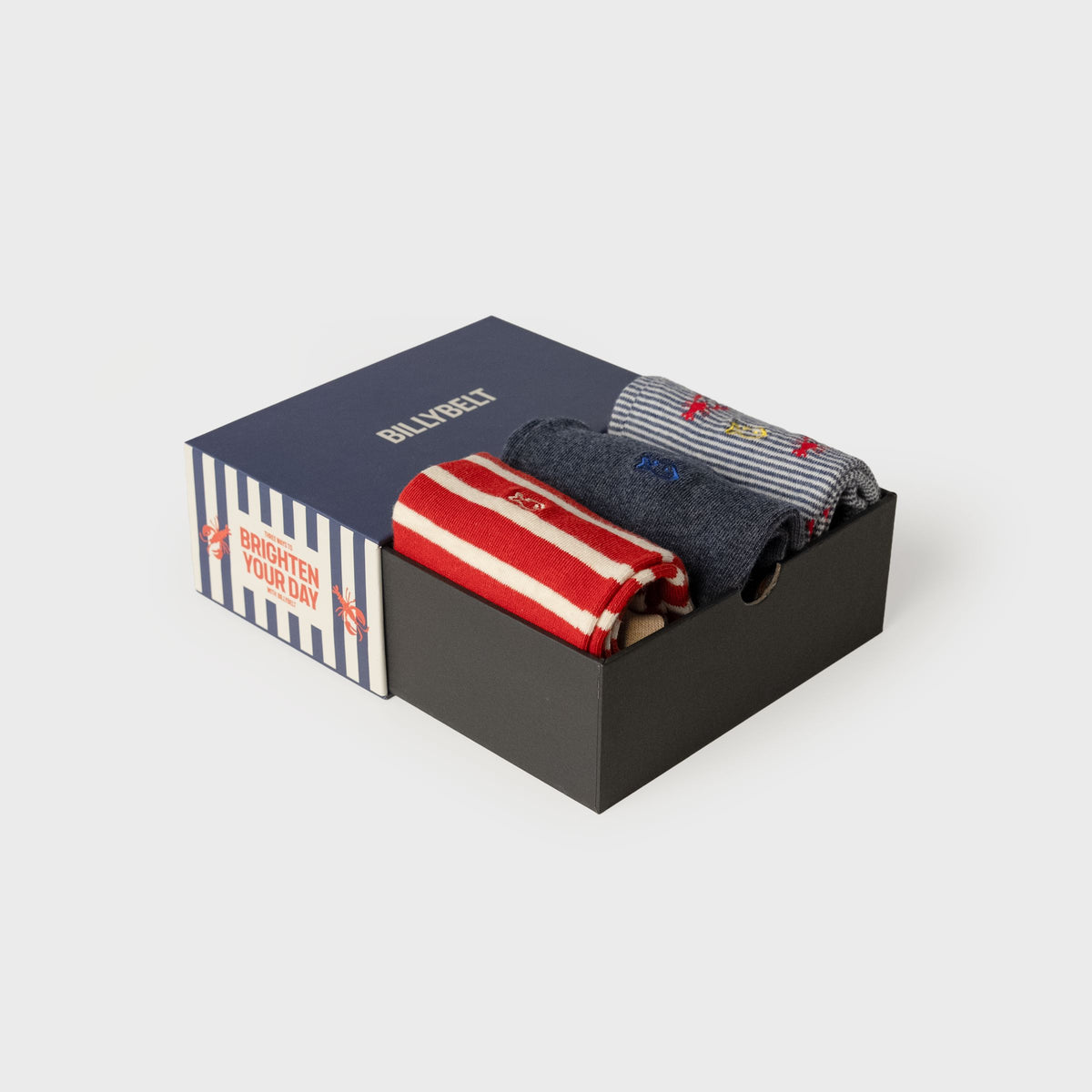 Coffret de chaussettes homme - Brighten your day bleu Boutique Billybelt