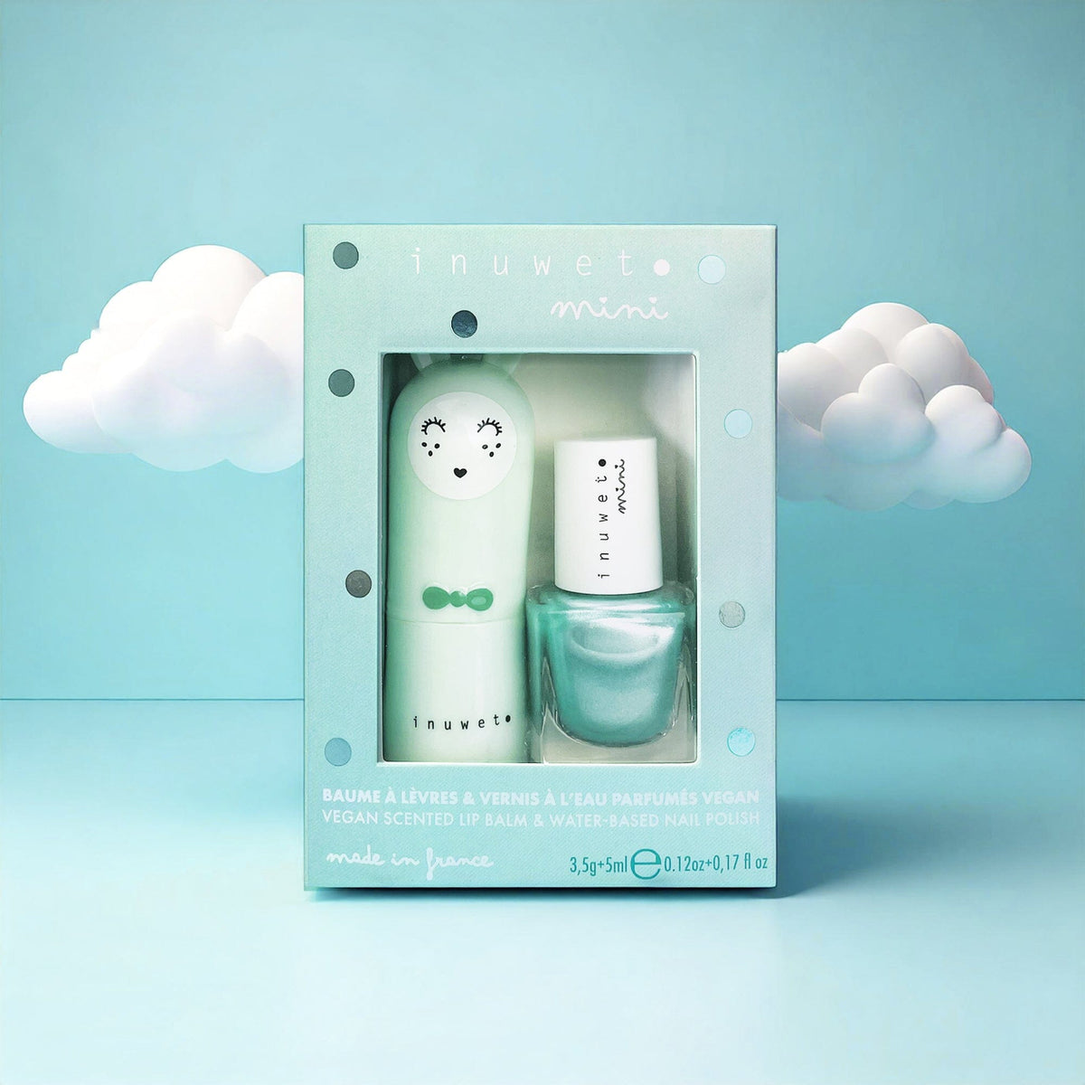 Coffret Duo baume à lèvres et vernis à l'eau Boutique Inuwet
