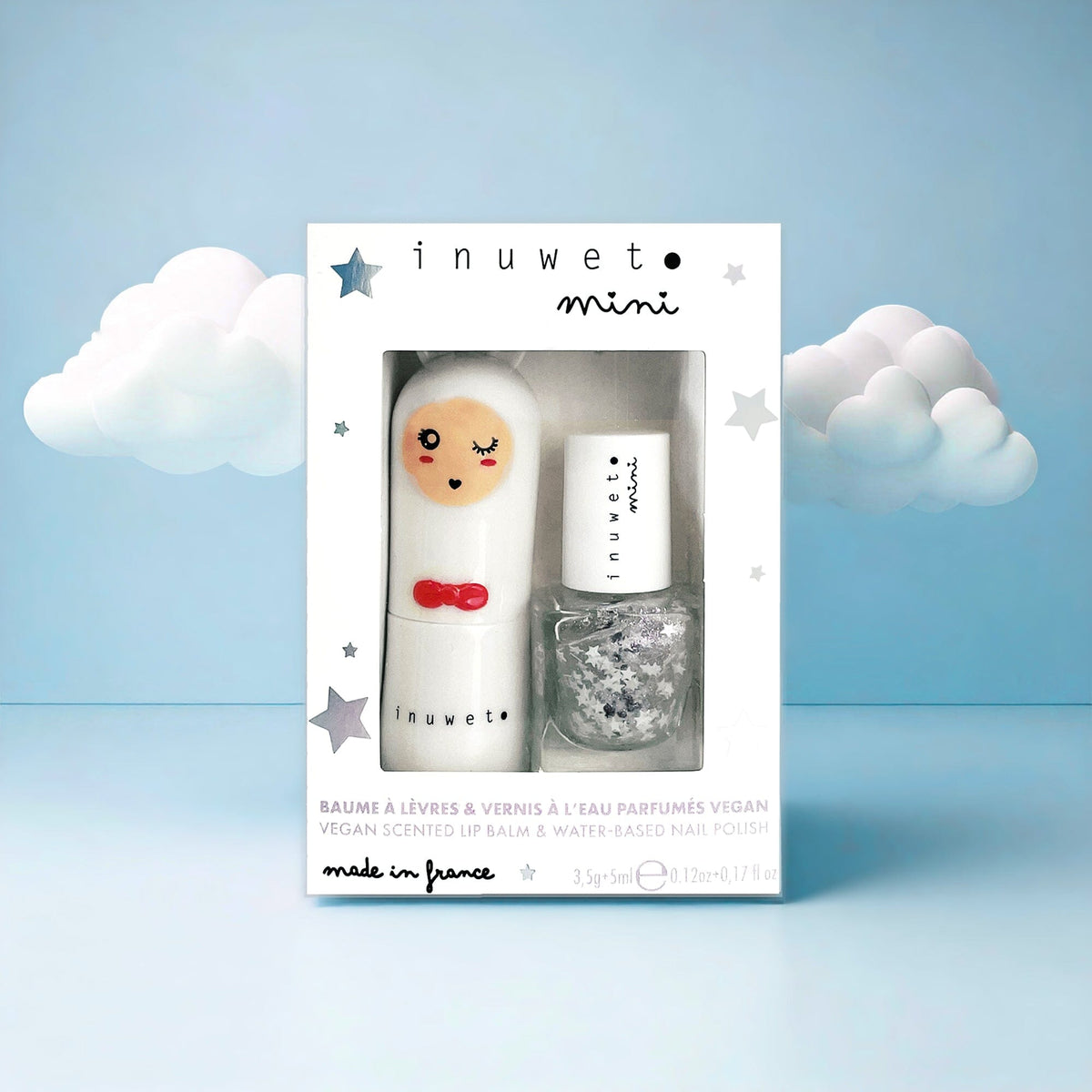 Coffret Duo baume à lèvres et vernis à l'eau Boutique Inuwet