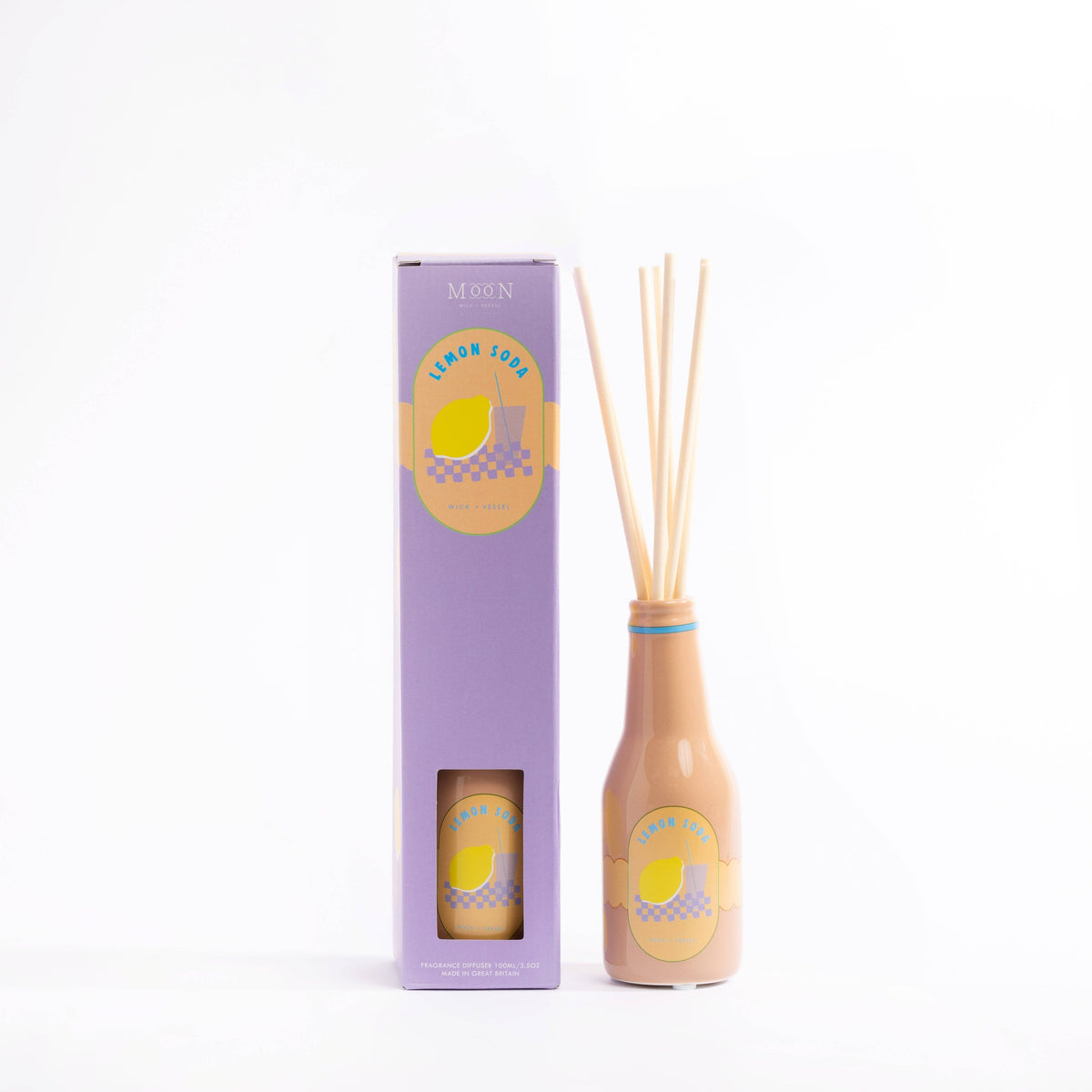 Diffuseur Lemon Soda 100 ml Boutique Pretty Damn Goods (Wick and Vessel)