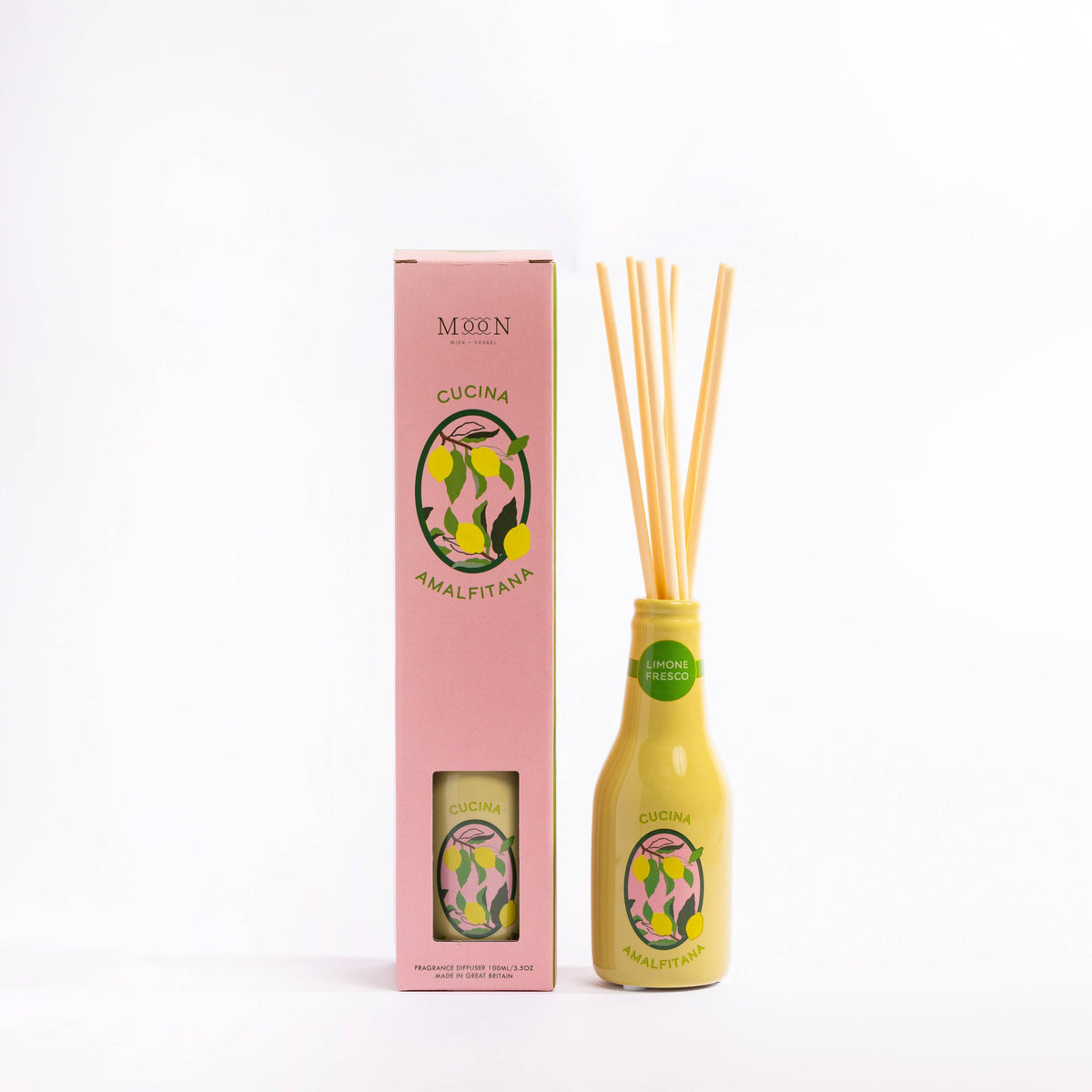 Diffuseur Limone Fresca 100 ml Boutique Pretty Damn Goods (Wick and Vessel)