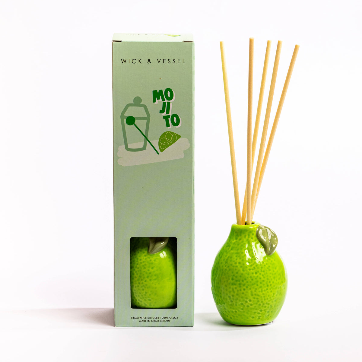 Diffuseur Mojito 100 ml Boutique Pretty Damn Goods (Wick and Vessel)