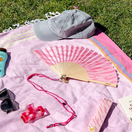 Éventail Pink Zebra - Fisura Boutique Fisura