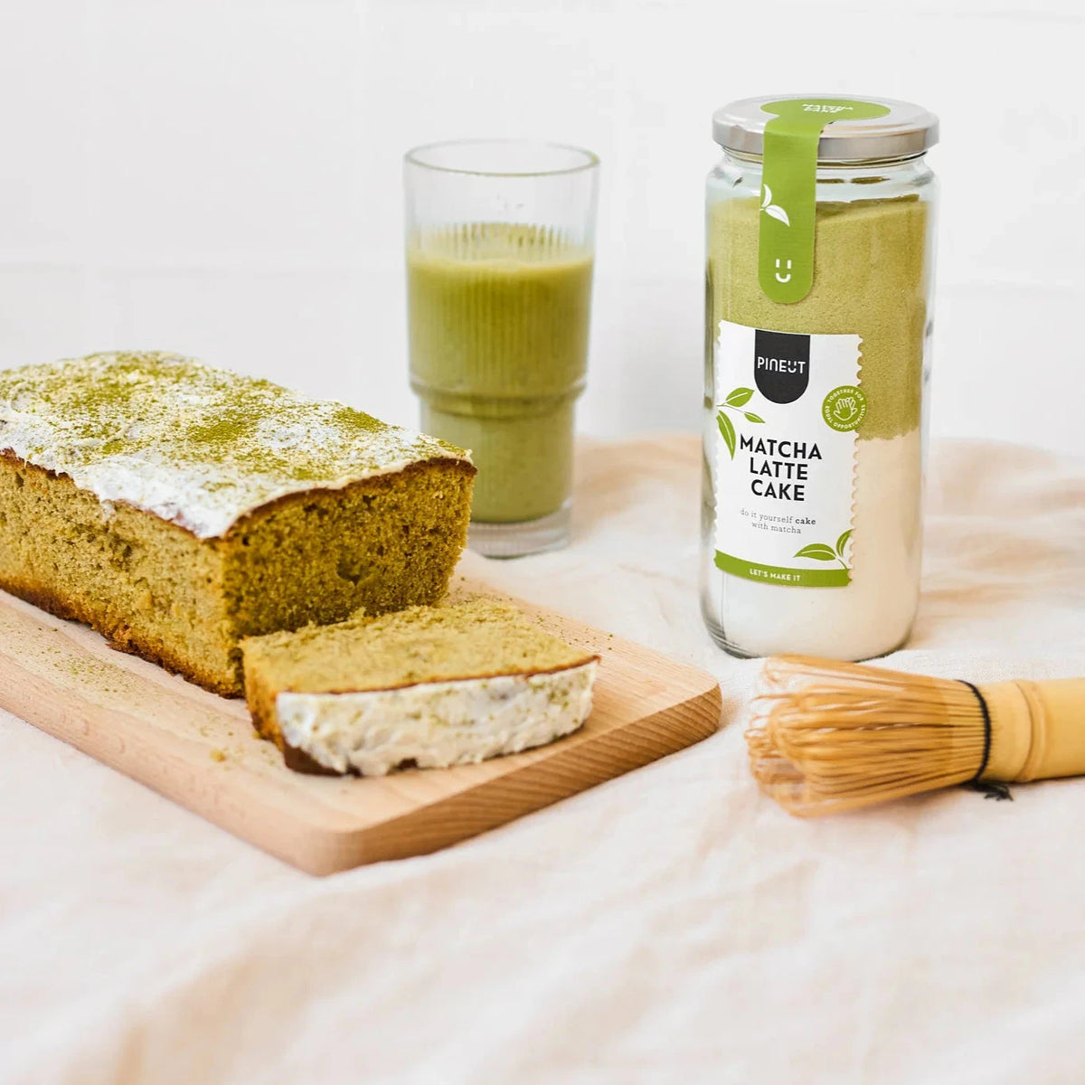 Gâteau au matcha et chocolat blanc – Préparation gourmande Pineut Boutique Pineut