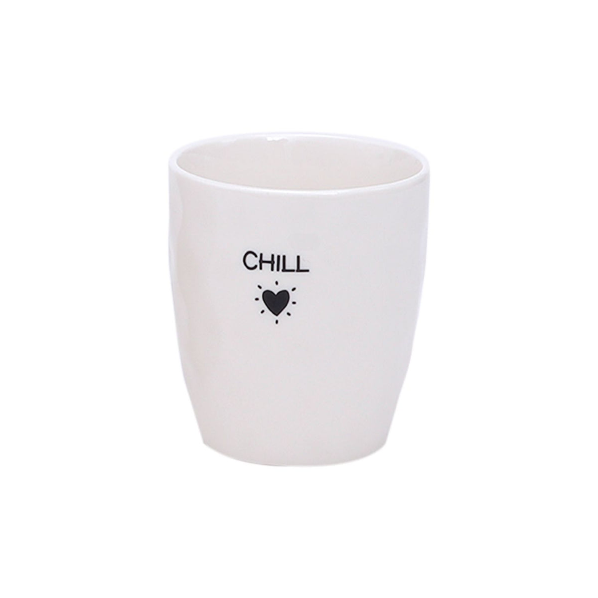 Gobelet message chill D7,3 H8,2cm Boutique Opjet Paris