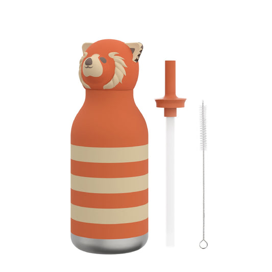Gourde isotherme Panda roux "Bestie bottle" Boutique Asobu
