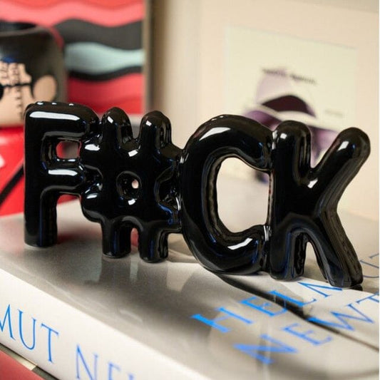 Lettres balloon F#ck Noir Boutique Blogo