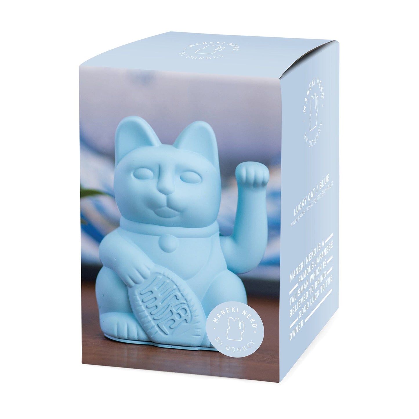 Lucky Cat Maneki Neko Bleu clair - Tendresse Boutique Donkey