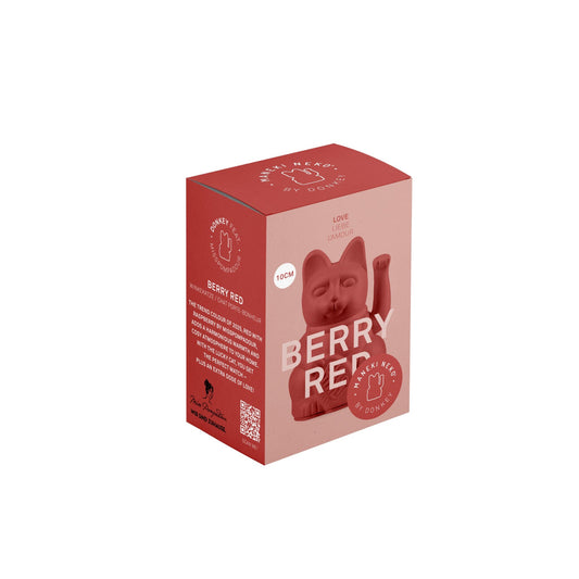 Mini Lucky Cat Maneki Neko Rouge framboise - Amour Boutique Donkey