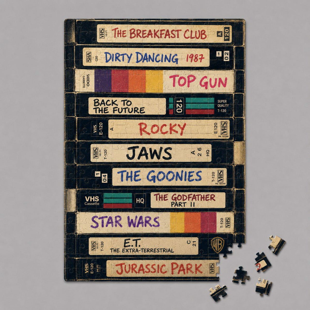 Mini puzzle collection rétro Cassettes VHS Boutique Bywood