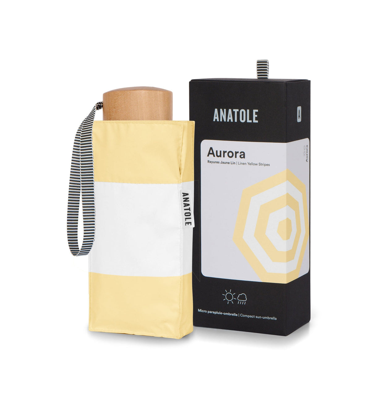 Ombrelle anti-UV / pluie double protection Boutique Anatole