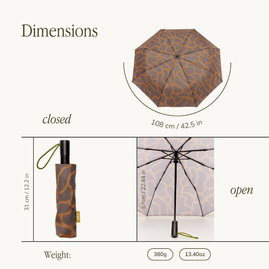 Parapluie droit compact Original Duckhead "Coffee Ripple" Boutique Original DuckHead