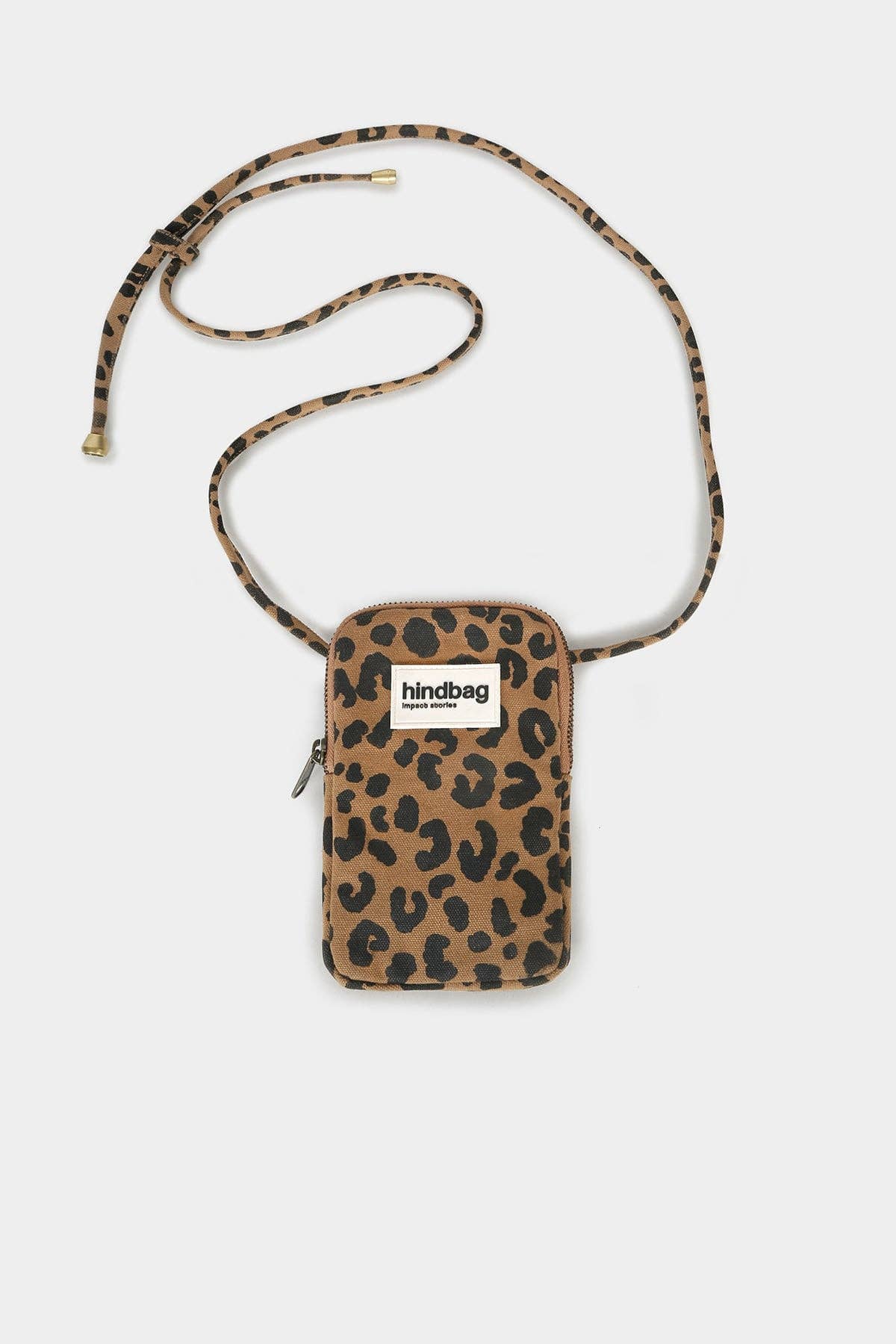 Pochette téléphone Bill léopard cannelle - Hindbag - vue 3