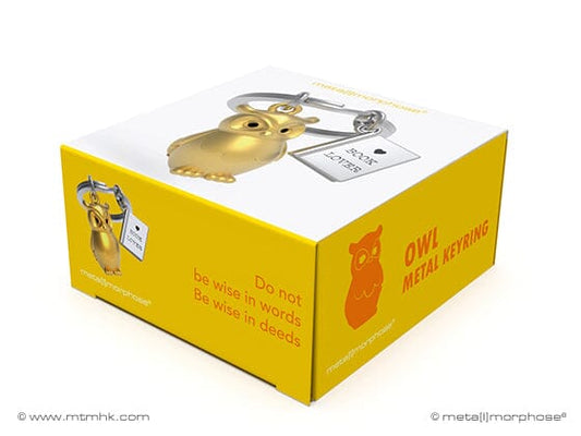 Porte-clés Chouette book lover - Metalmorphose Boutique Metalmorphose