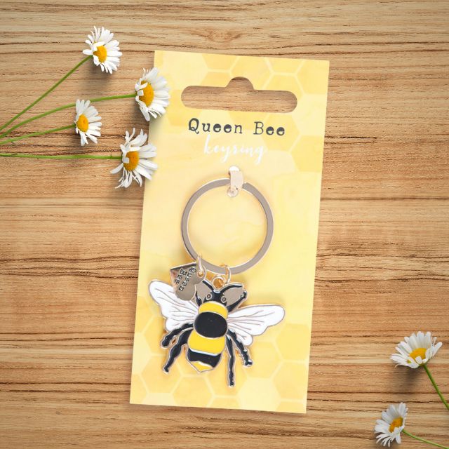 Porte-clés émaillé Reine des Abeilles Boutique Something Different Wholesale