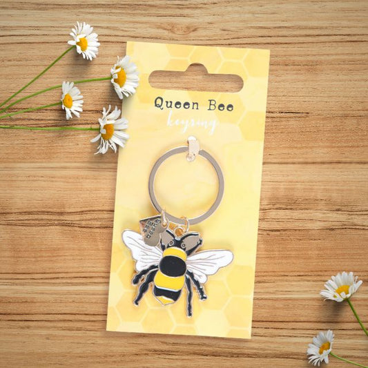 Porte-clés émaillé Reine des Abeilles Boutique Something Different Wholesale