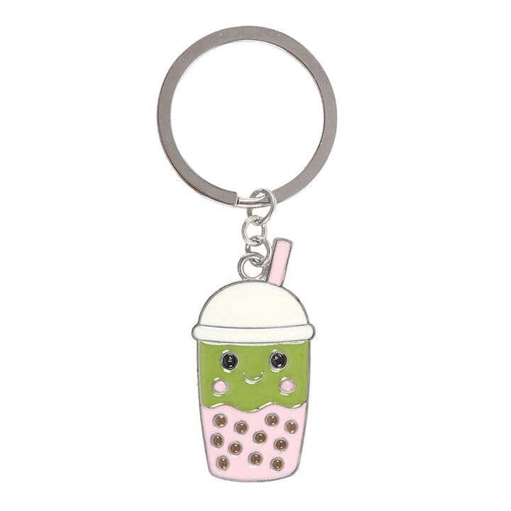 Porte-clés kawaii Bubble Tea Matcha Latte Boutique Something Different Wholesale