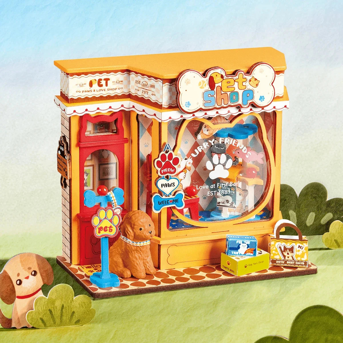 Rolife Pawfect Pet Shop DS045 – Maquette miniature DIY Boutique Rolife Robotime