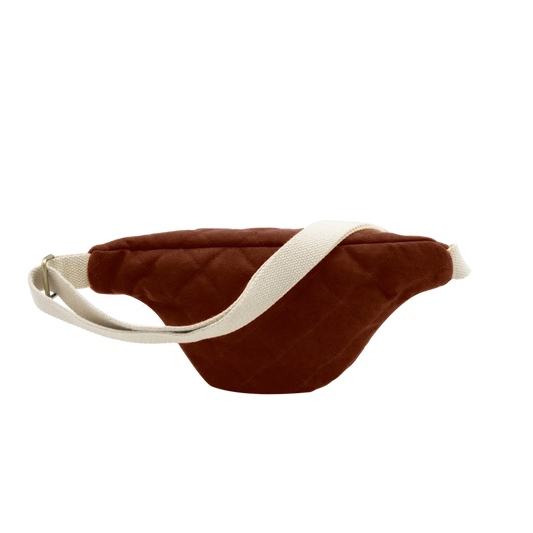 Sac banane Olivia chocolat matelassé - Hindbag Boutique Hindbag