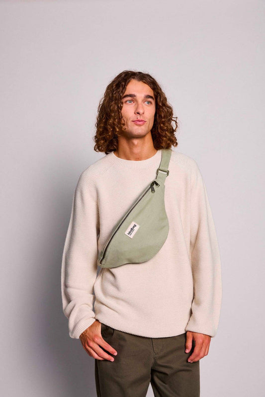 Sac banane Sasha Vert Argile Boutique Hindbag