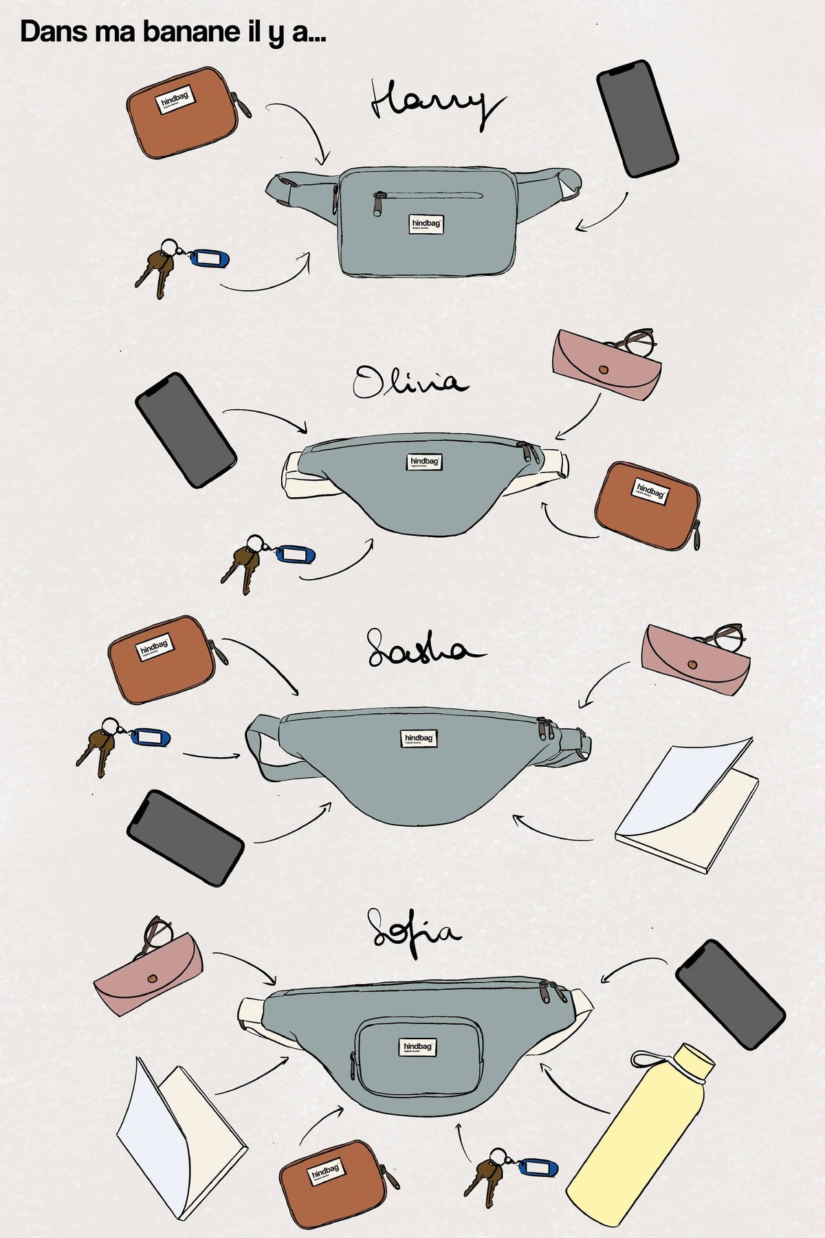 Sac Banane Sofia Olive Boutique Hindbag