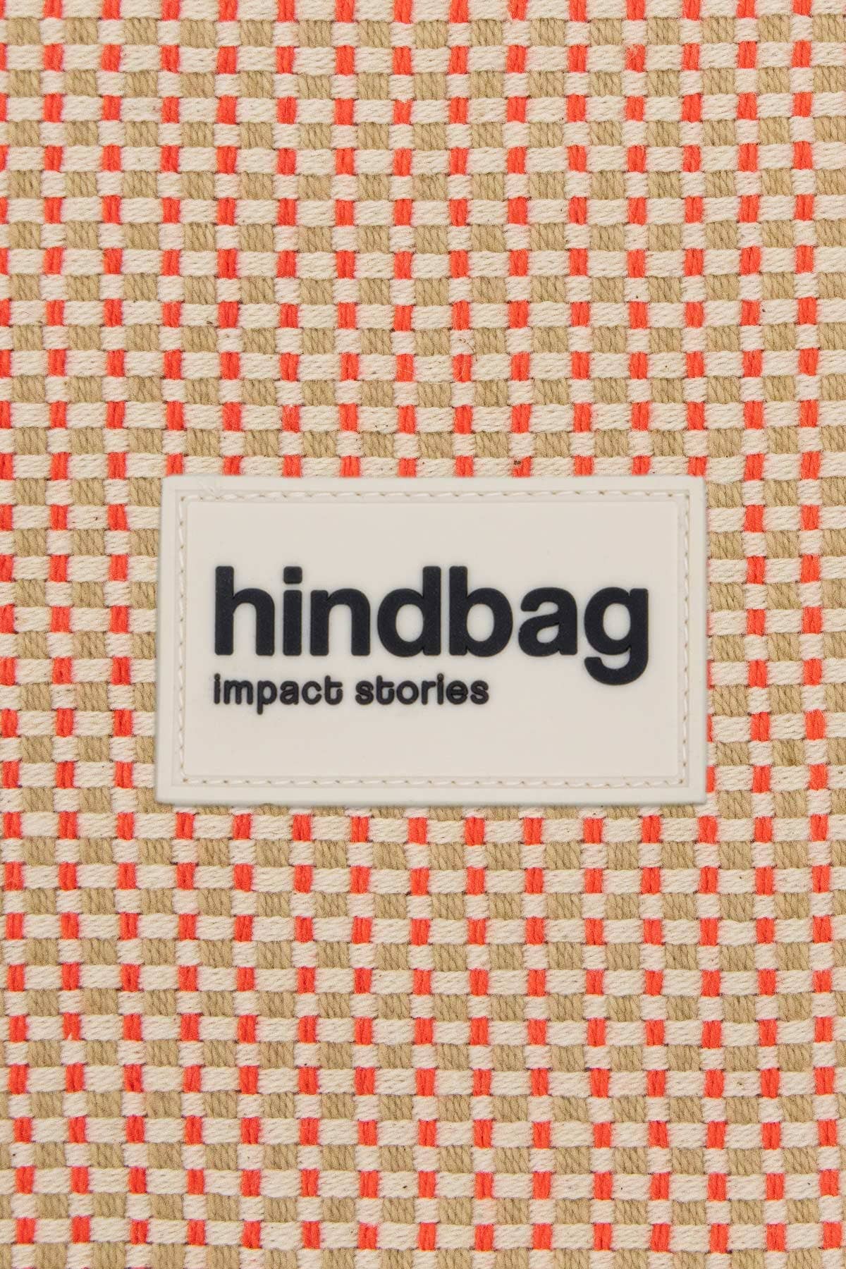 Sac banane XL Sofia corail - Hindbag Tressage corail Boutique Hindbag