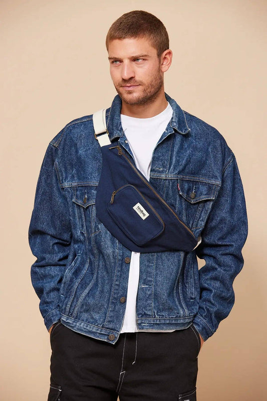 Sac banane XL Sofia - Hindbag Navy Boutique Hindbag