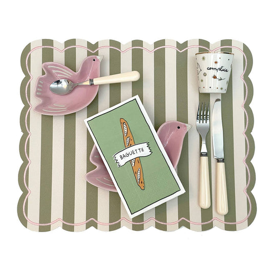 Serviette papier rectangle baguette x15 Boutique Opjet Paris