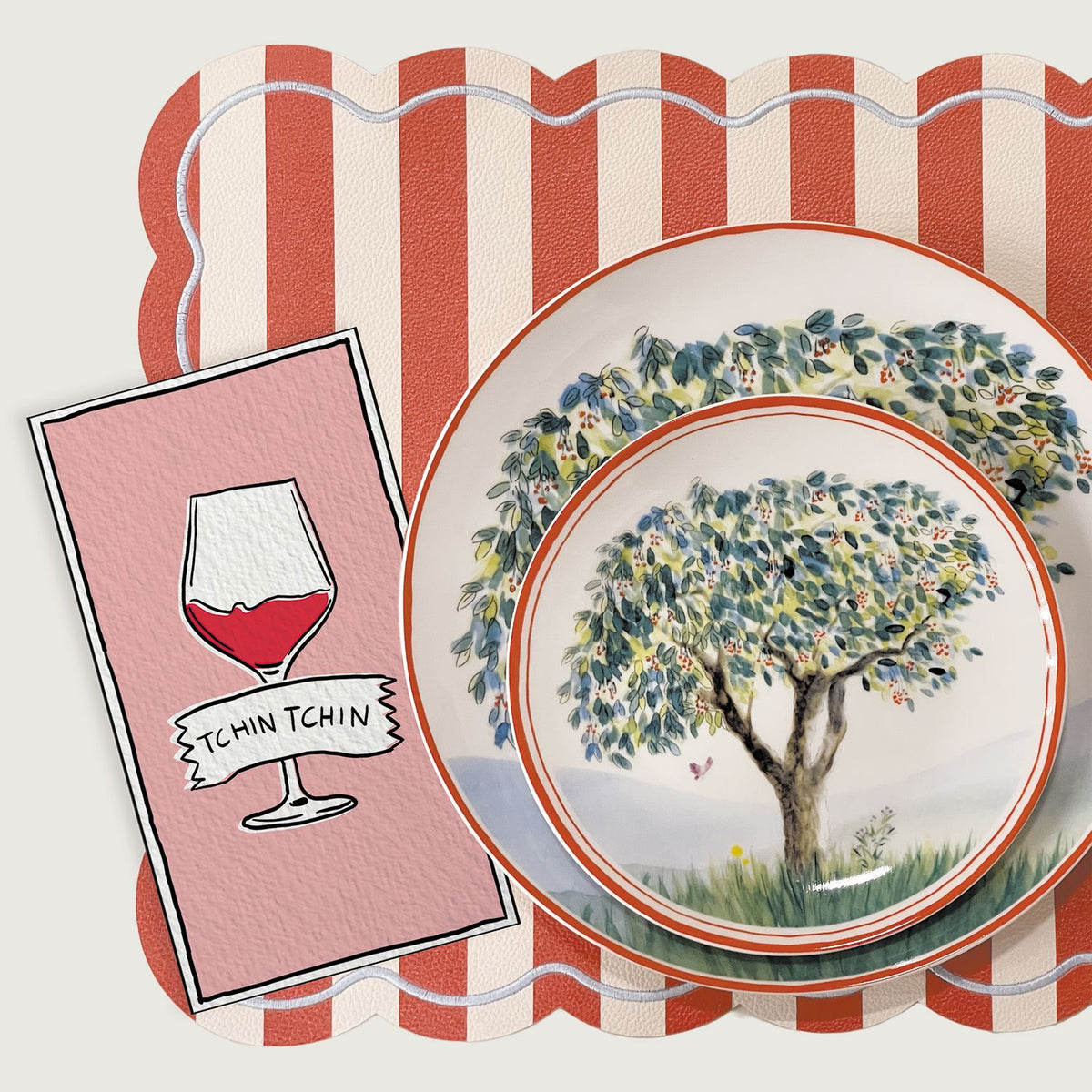 Serviette papier rectangle tchin tchin x15 Boutique Opjet Paris