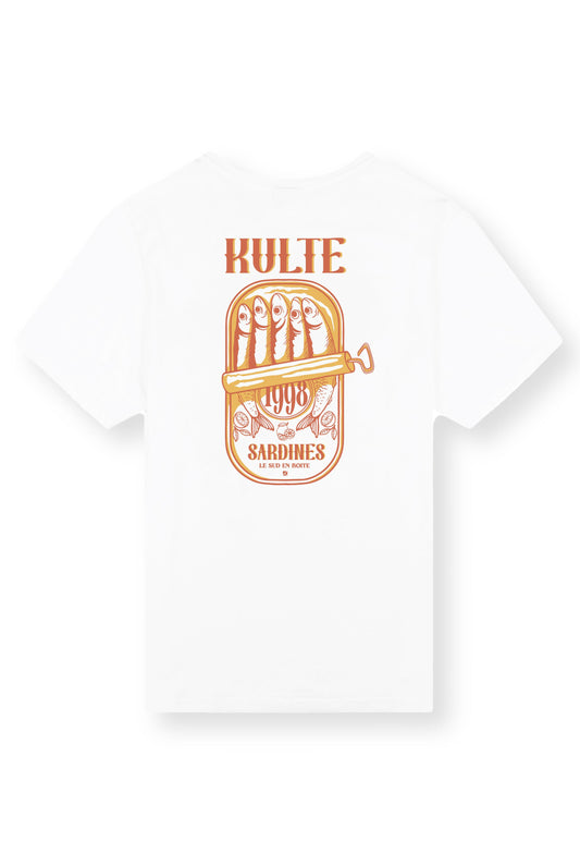 T-shirt KULTE Sardines 1998 Boutique Boutique Missa Arles Blanc S