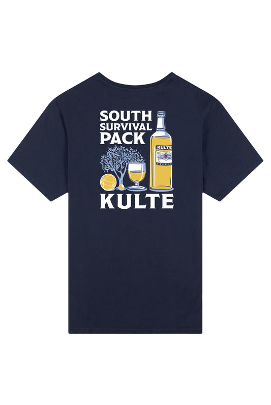 T-shirt KULTE South Survival Pack Boutique Boutique Missa Arles Bleu S