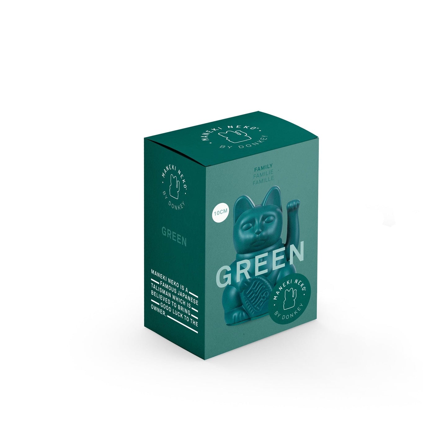 Mini Lucky Cat Maneki Neko Vert - Famille - Missa Arles