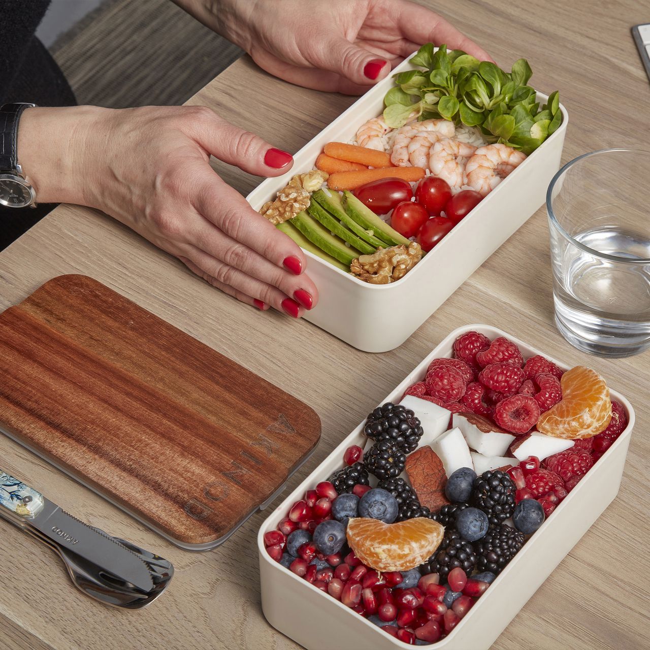Boîte À Déjeuner Tout-en-un Boîte À Bento Empilable Boîte À Déjeuner Conteneur A Boîte À Déjeuner Tout-en-un Boîte À Bento Empilable Boîte À Déjeuner Conteneur A