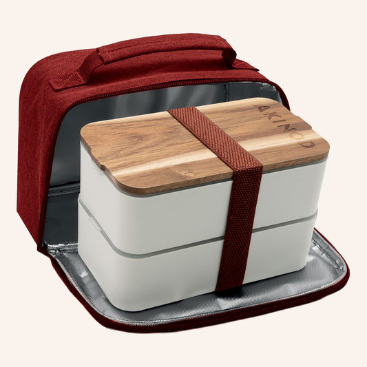BENTO + LUNCH BAG 11H58 - Akin Boutique Missa Arles Rouge et Blanc 