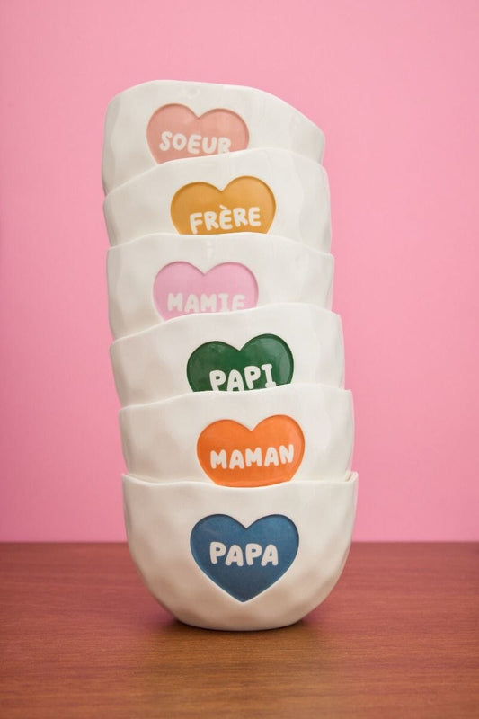Bol céramique famille, Atelier Jasmin Boutique Atelier Jasmin 