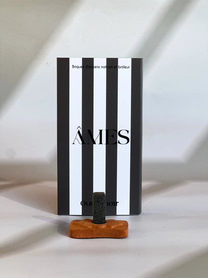 Briques d'encens naturel et brûleur Boutique Ames 