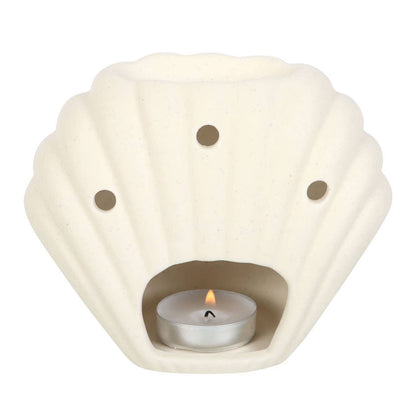 Brûle-parfum coquillage en céramique - Décoration bord de mer Boutique Something Different Wholesale 