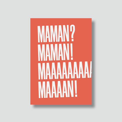 Carte postale – "Maman ? Maman ! Maaaaaaman !" Boutique Bulma Studio 
