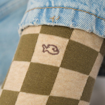 Chaussettes en coton peigné à carreaux - Hockenheim Boutique Billybelt 