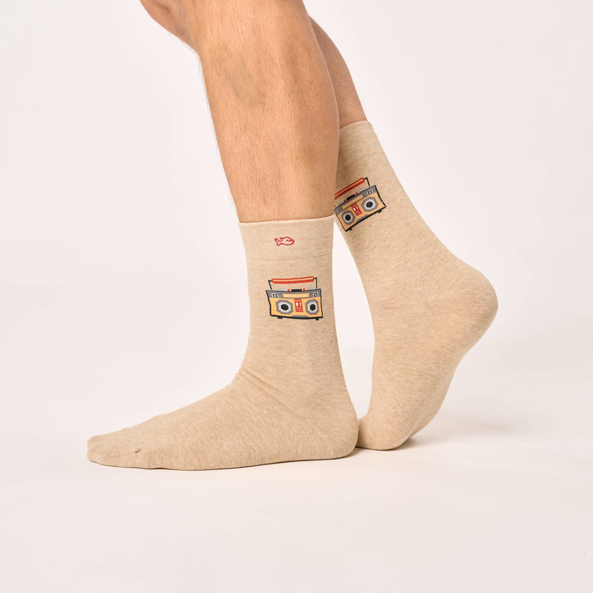 Chaussettes en coton peigné à motifs - Boombox Boutique Billybelt 