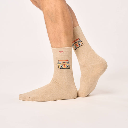 Chaussettes en coton peigné à motifs - Boombox Boutique Billybelt 