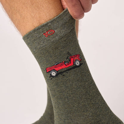 Chaussettes en coton peigné à motifs - Mehari Boutique Billybelt 