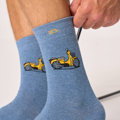 Chaussettes en coton peigné à motifs - Scooter Boutique Billybelt 